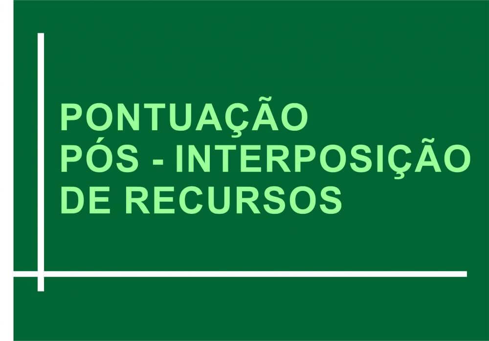 PONTUACAO POS RECURSOS