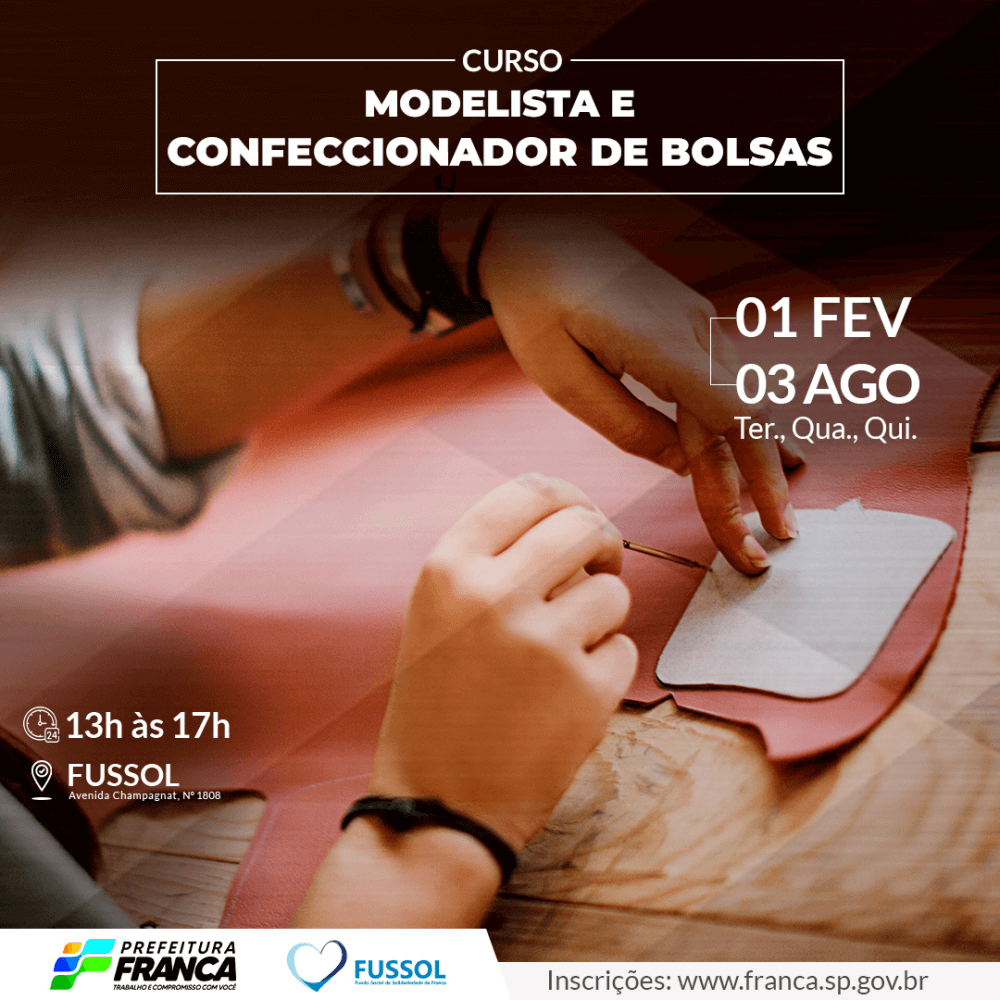 MODELISTA E CONFECCIONADOR DE BOLSAS