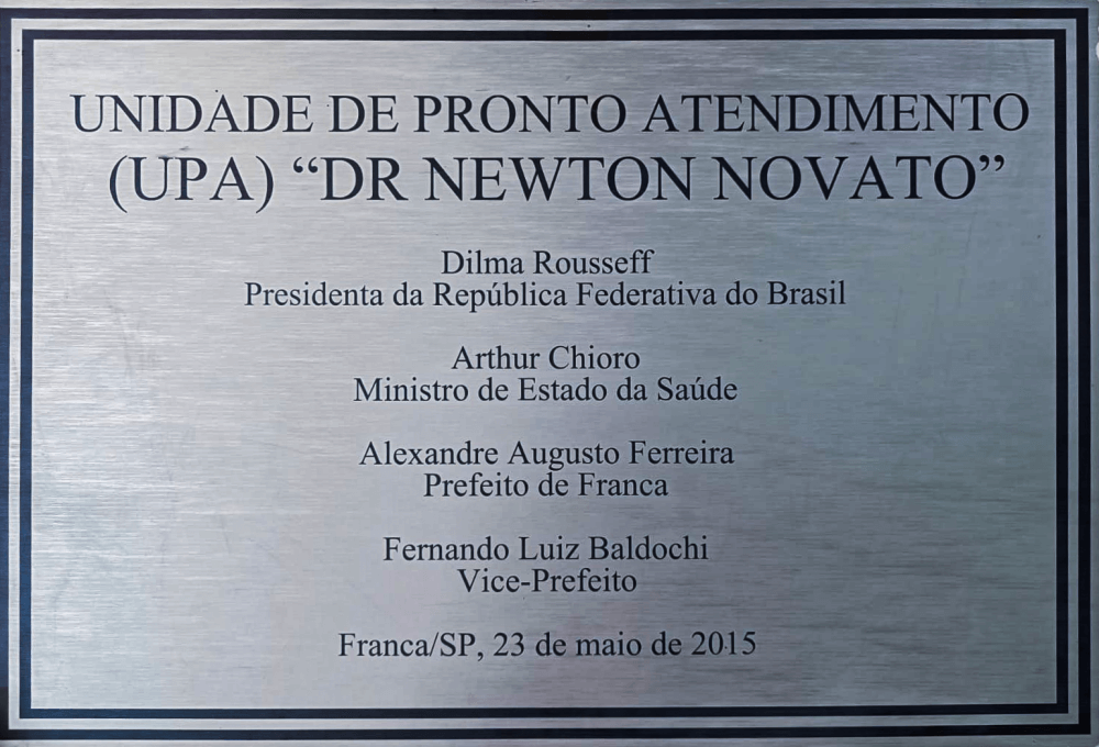 Placa de Inaguracao