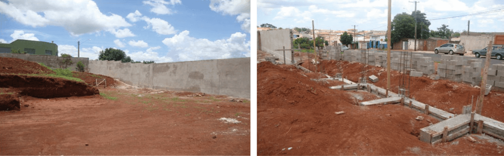 Terreno e inicio da construcao Anita